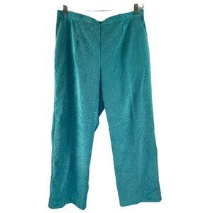 Alfred Dunner Women's Grand Canyon Auqa Corduroy Dress Pants